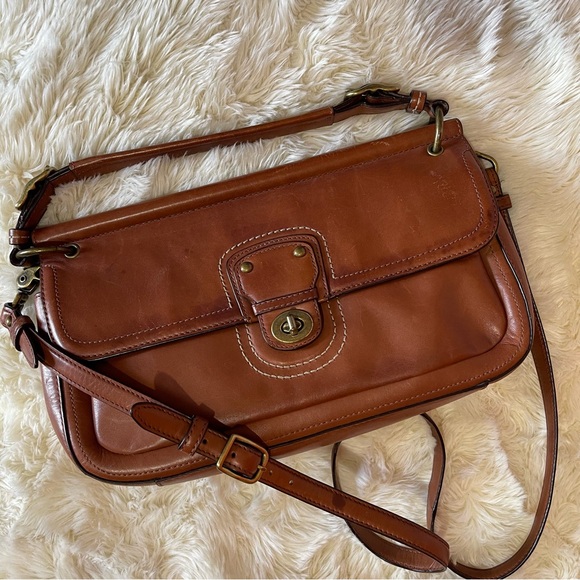 Vintage Coach City Willis Leather Bag - Picture 1 of 11